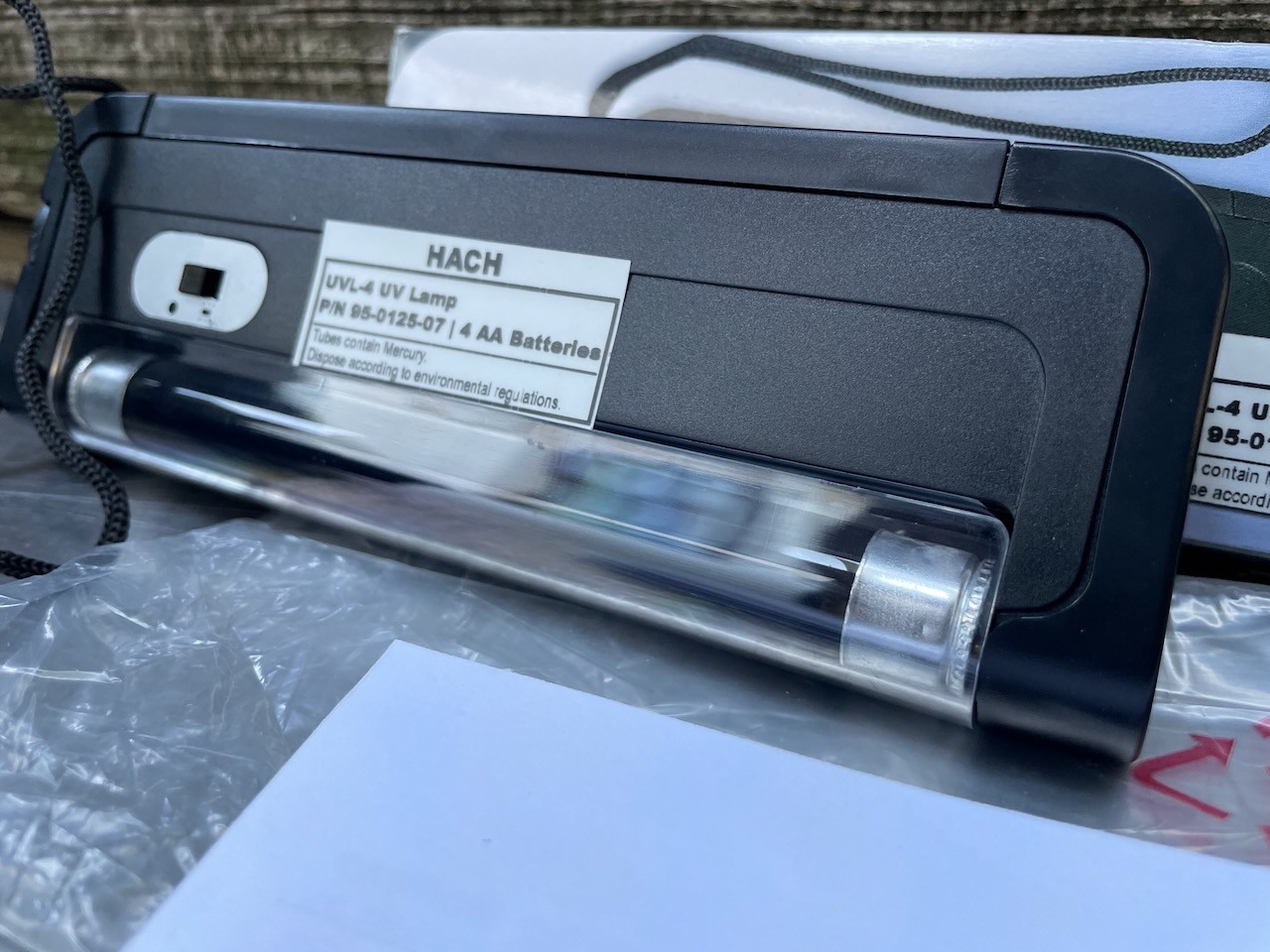Hach UVL-4 UV Ultraviolet Lamp PN: 95-0125-07
