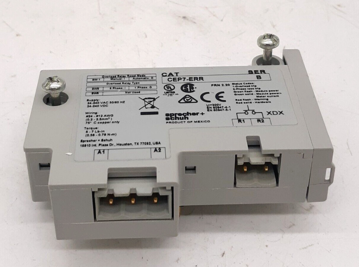 Sprecher+Schuh CEP7-ERR Remote Reset Module