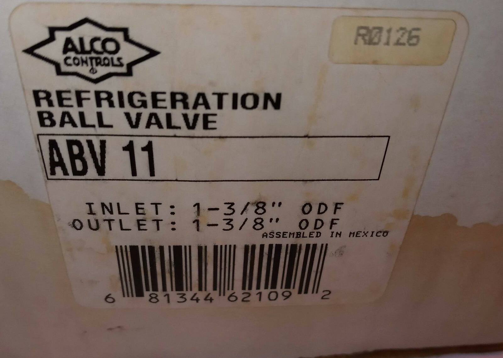 1 NEW ALCO ABV 11 REFRIGERATION BALL VALVE NIB ***MAKE OFFER***