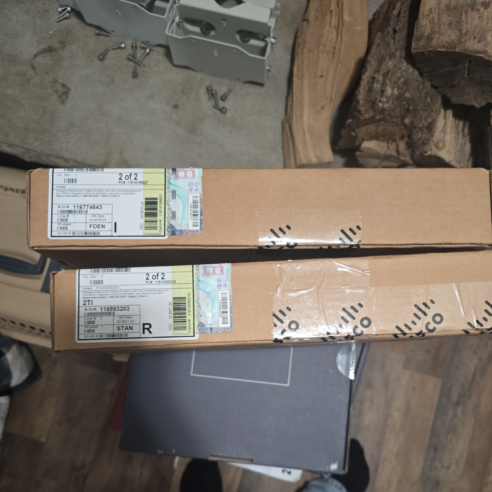 2 NEW ACS-1100-RM2-19 Hanging ear FIT FOR CISCO ISR C1111-4P