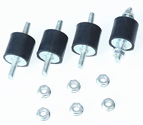 pcs 25 x 25mm Rubber Mounts Rubber Vibration Isolator Mounts Shock M6 4