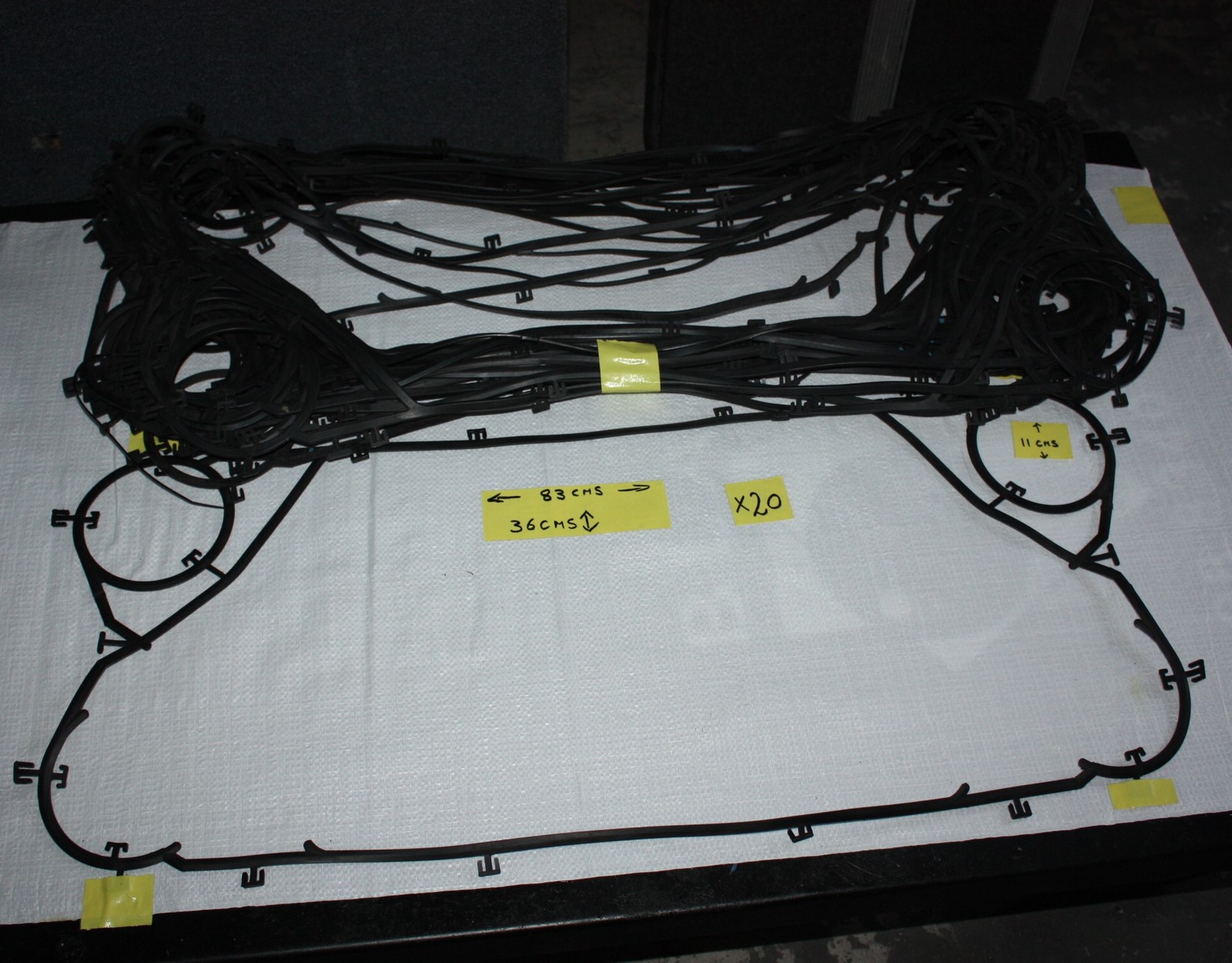 Qty 20 Large Heat exchange gaskets probably alfa laval 83 x 36cm