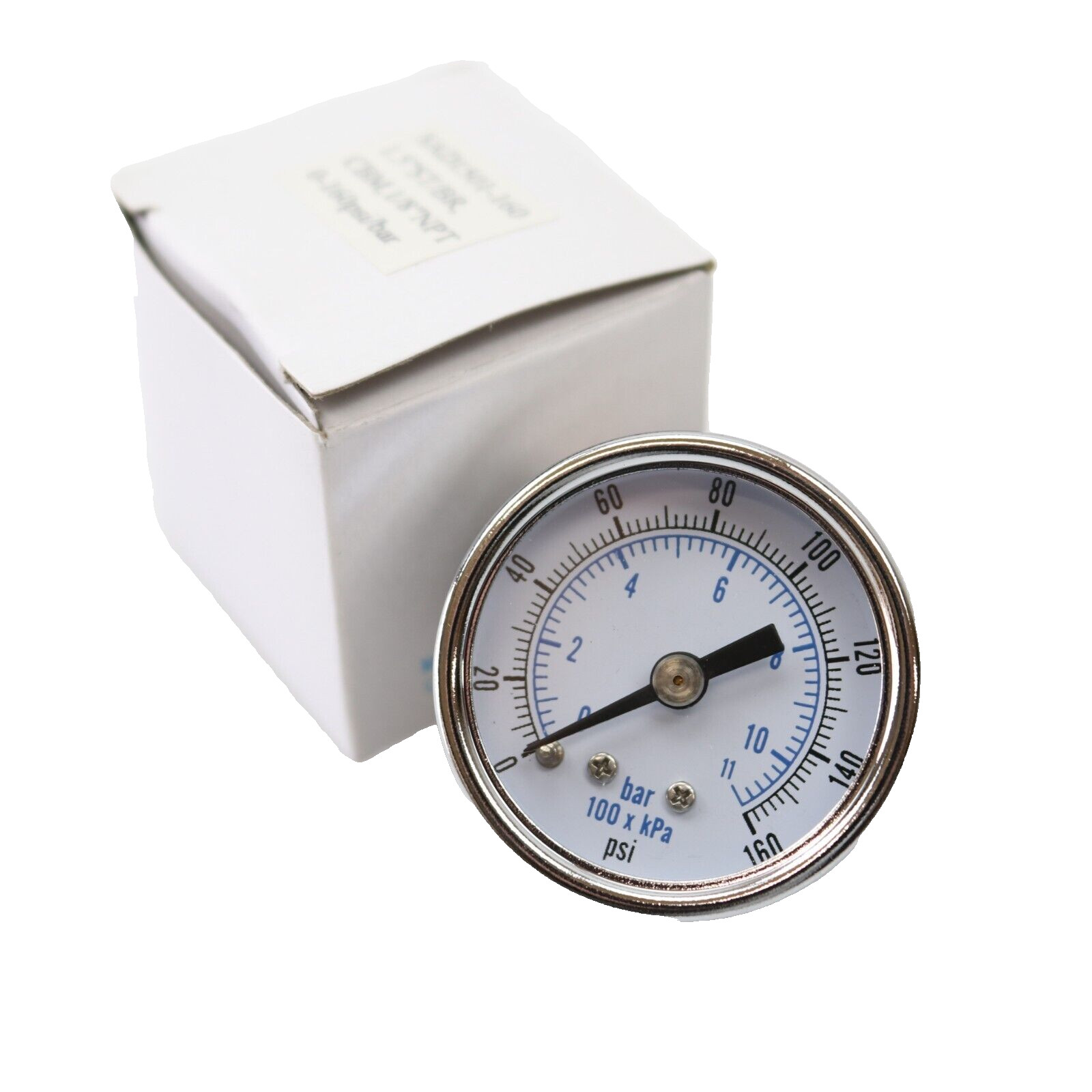 SAD1501-160 0-160 PSI/BAR PRESSURE GAGE 1.5″ST/BR CBM,1/8″ NTP
