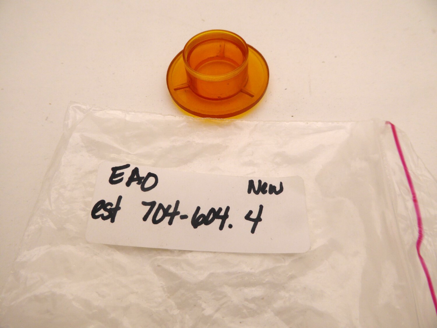 EAO 704-604.4 Yellow Clear Mushroom Head D40 Push Button NEW NO BOX