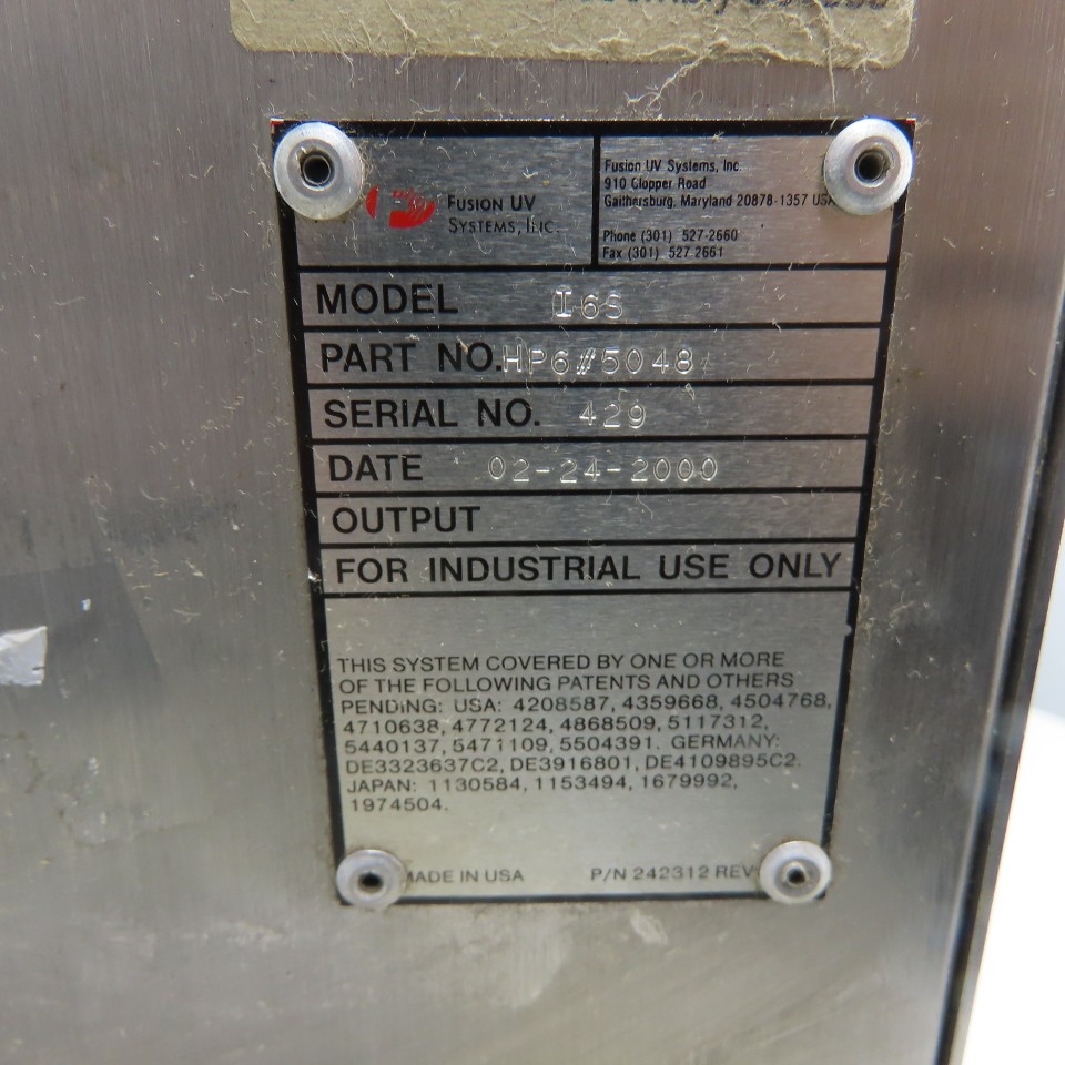 Fusion UV Systems HP6#5048 Model I6S UV Microwave Light Hammer Irradiator