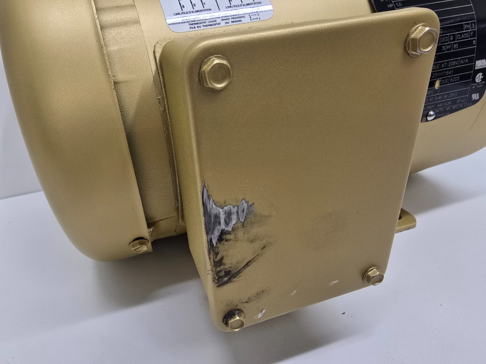 NEW OLD STOCK! BALDOR 1.5HP 3500RPM 230/460V SUPER-E MOTOR CEM3550T