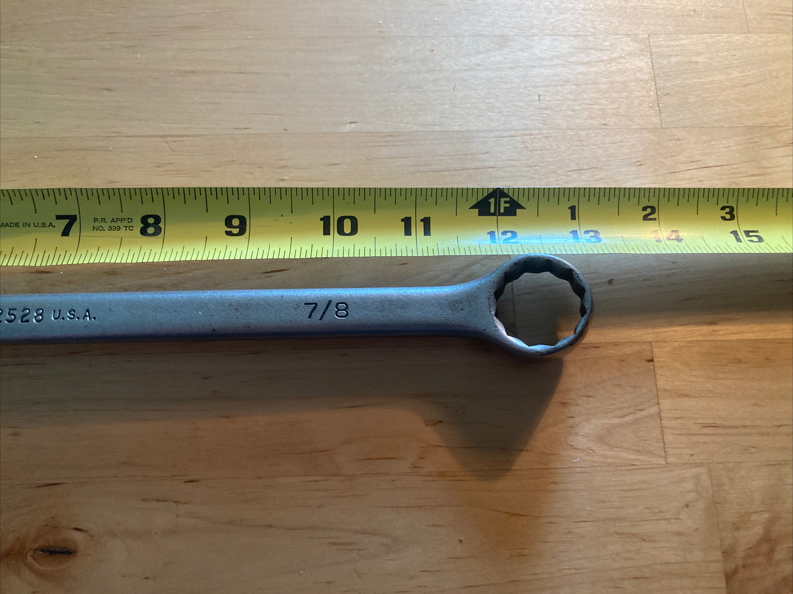 Vintage P&C 3/4 and 7/8 Double Box End Wrench #2528 Made In The USA