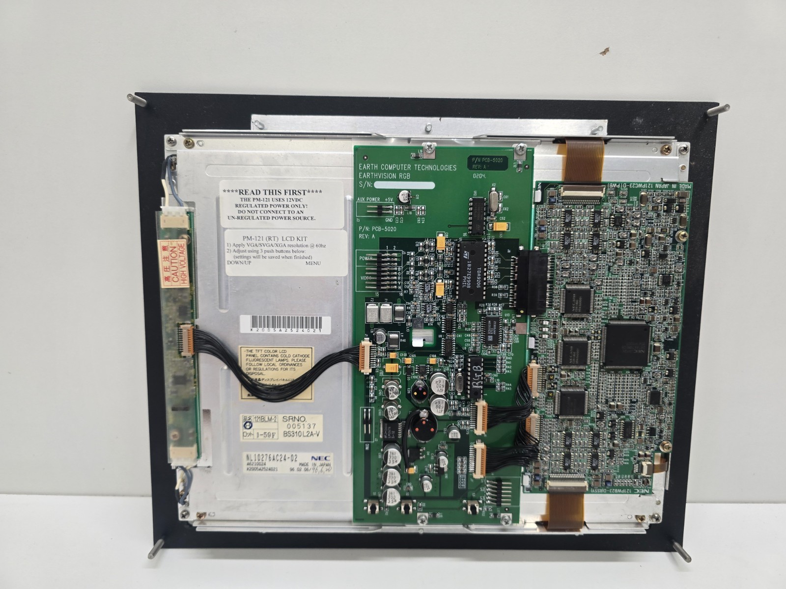 GOOD USED! NEC LCD PANEL INDUSTRIAL SCREEN NL10276AC24-02