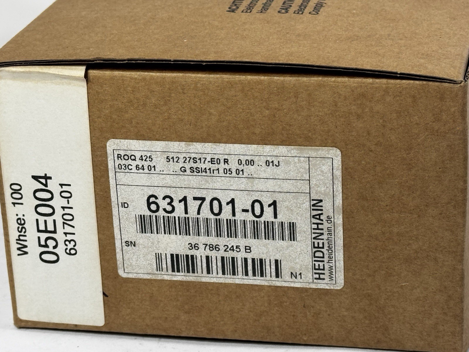 Heidenhain ROQ 425 512 27S17-EO R Line Rotary Encoder ID 631701-01