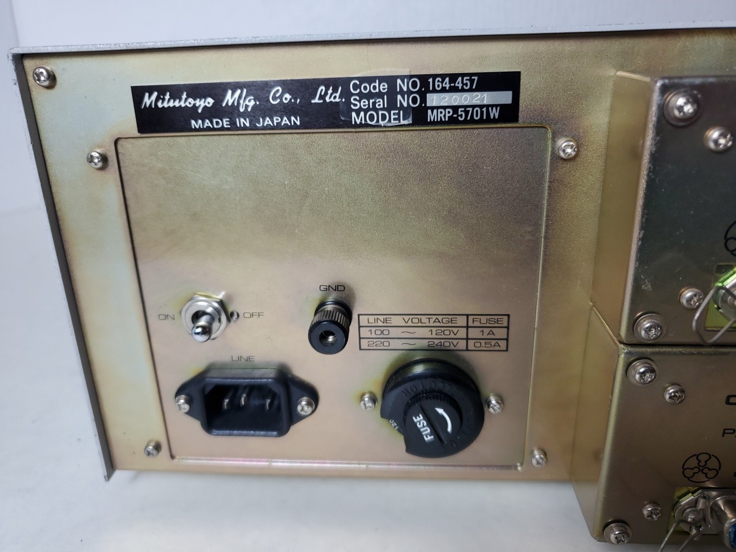 Mitutoyo MRP-5701W Digital Readout, 2 Axis