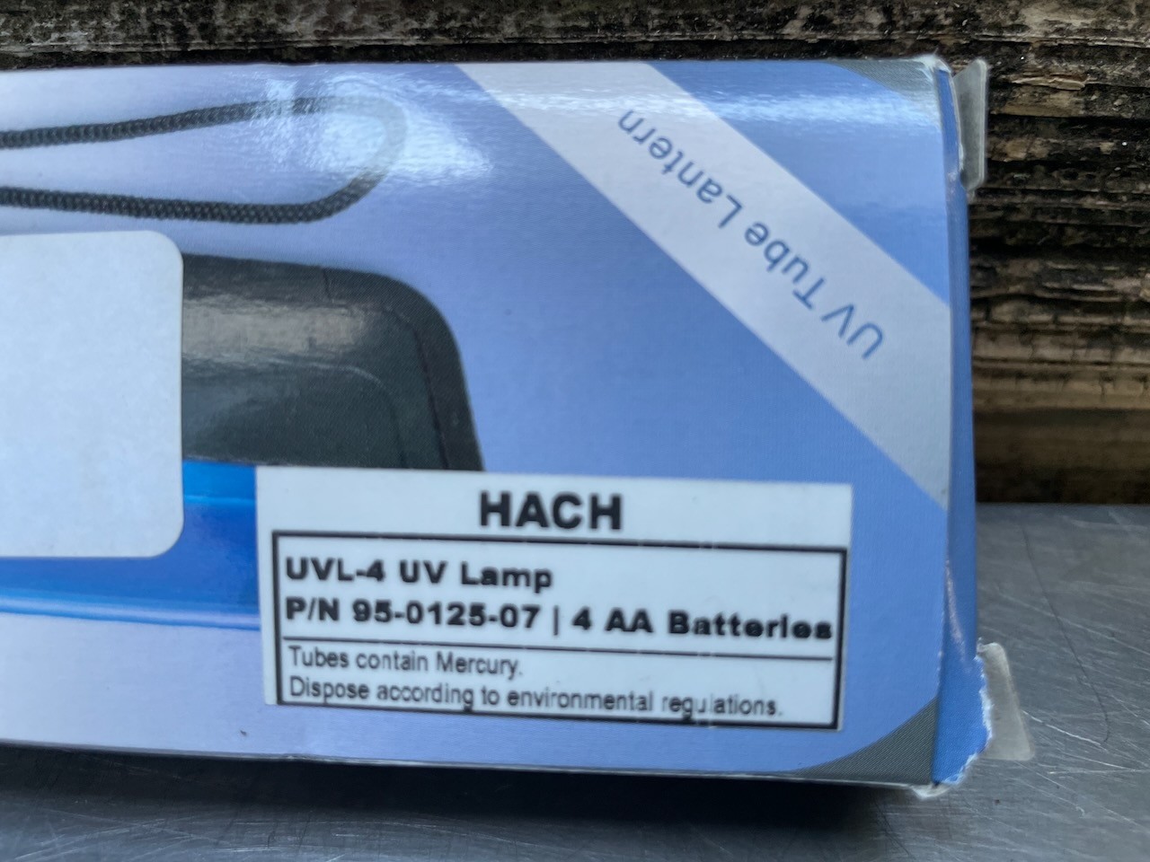 Hach UVL-4 UV Ultraviolet Lamp PN: 95-0125-07