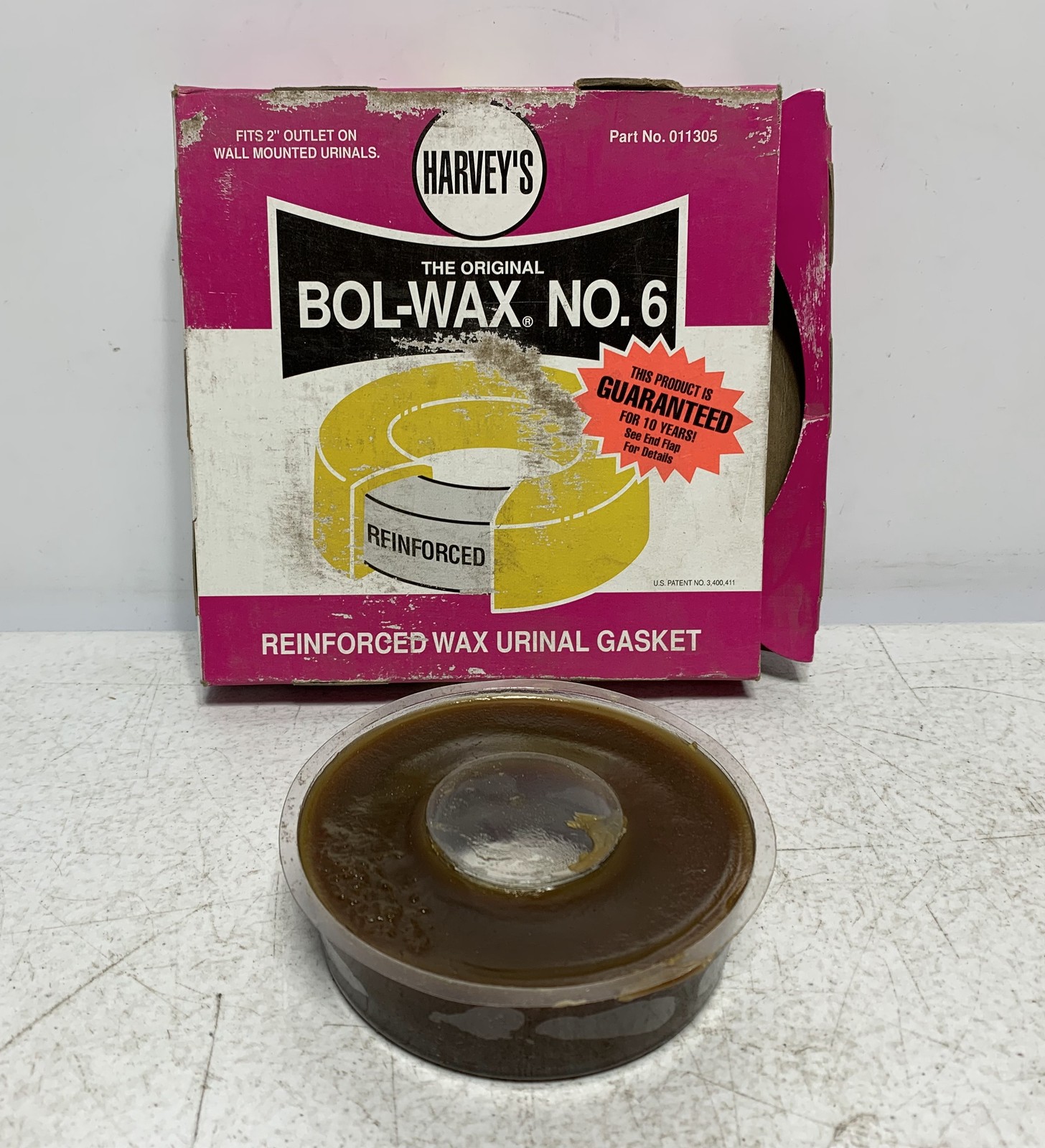 Harvey’s Bol-Wax No. 6 Reinforced Wax Urinal Gasket