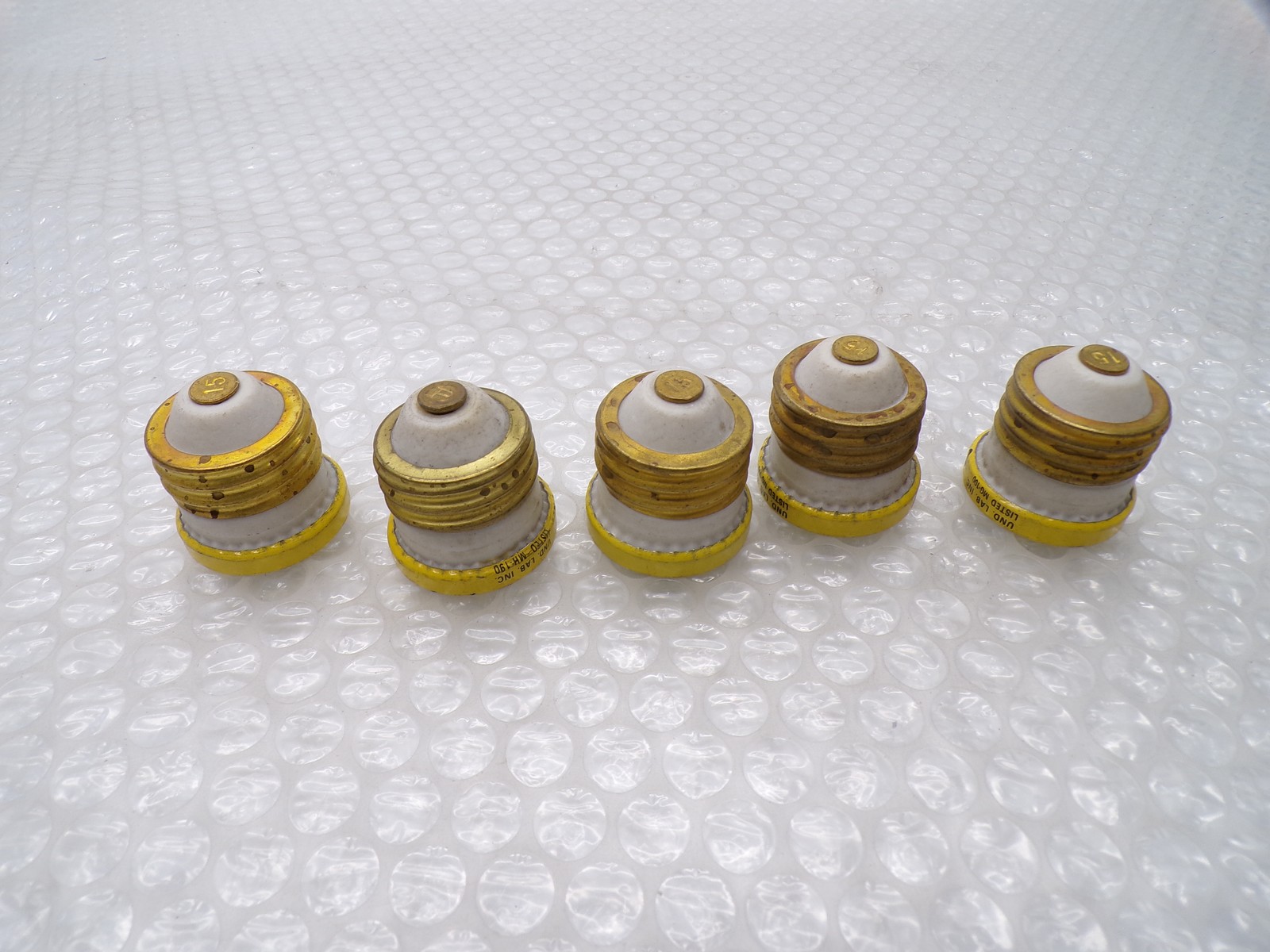 BUSSMANN TYPE W 15AMP FUSE LOT OF 5 NSNP