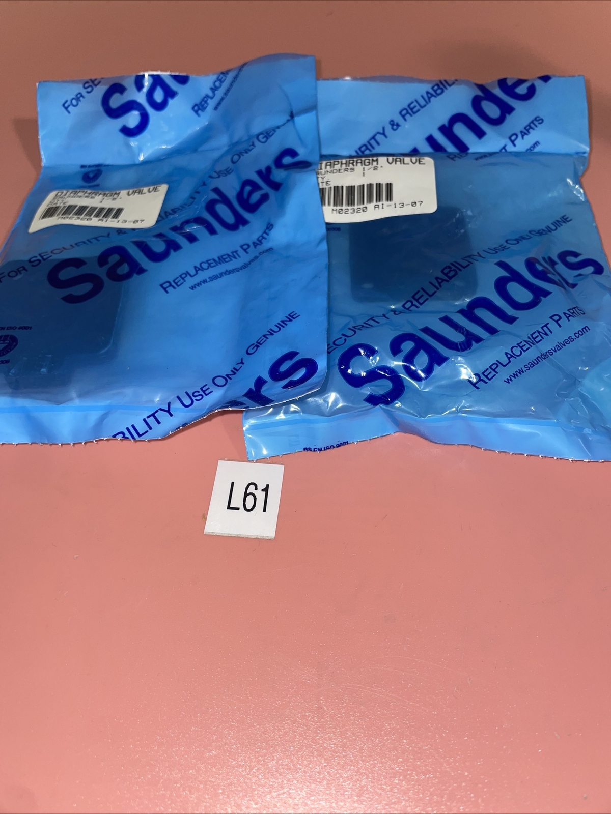 (2) SAUNDERS DA015E2 DIAPHRAGM *NEW IN FACTORY BAG*