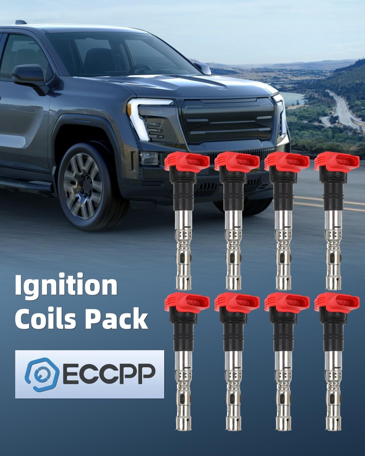 ECCPP UF418 8 ignition coils with 8 iridium Spark Plugs A8 Allroad S4 4.2L V8…