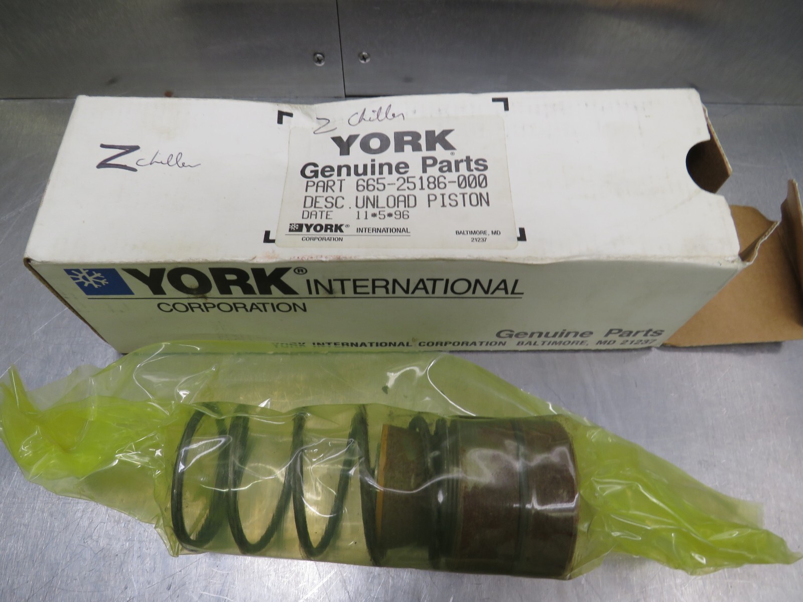 York 665-25186-000 Unloader Piston