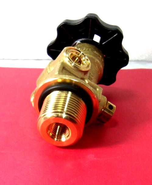 CAVAGNA CO2 CGA320R ISO V-9, 23-39, 1.125″ 12 UNF, Brass Cylinder Valve,3000P