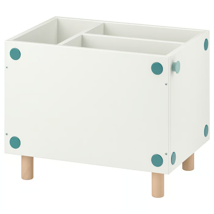 Bedside table/shelf unit, white
