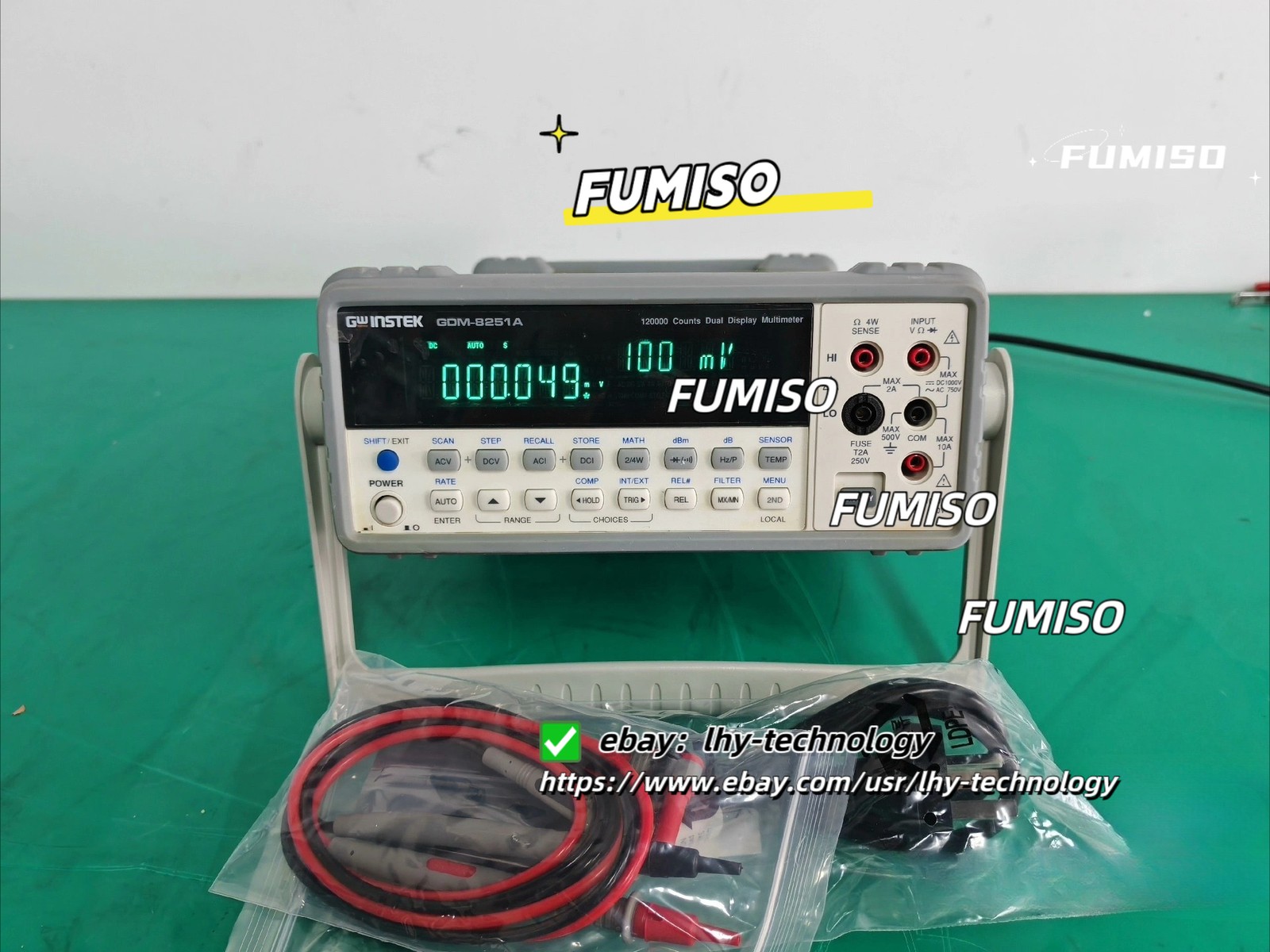 1PCS GW Instek GDM-8251A GDM8251A Dual Display Multimeter&lh