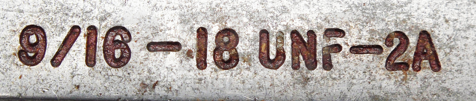 ATLAS 9/16-18 UNF-2A THREAD PLUG GAGE GO PD .5250 NOGO PD .5205