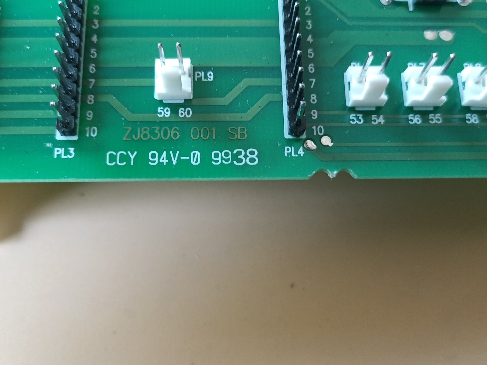 ZJ8306 001 WB ZJ8306 001SB ZJ0306 CCY 94V-0 9938 GEC ALSTHOM MCGG82H1CD0753E