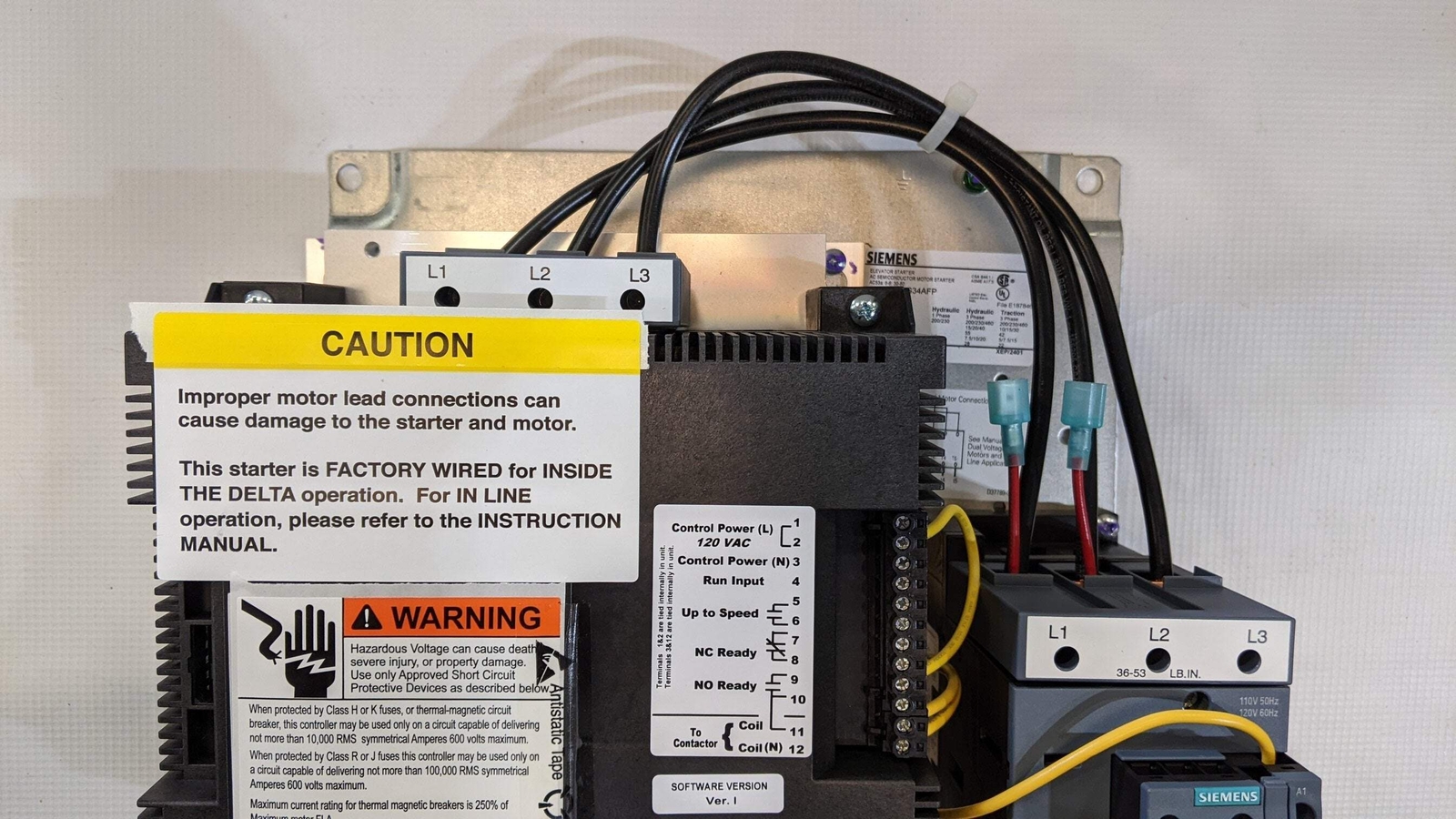 SIEMENS Elevator Soft Starter 72JG34AFP