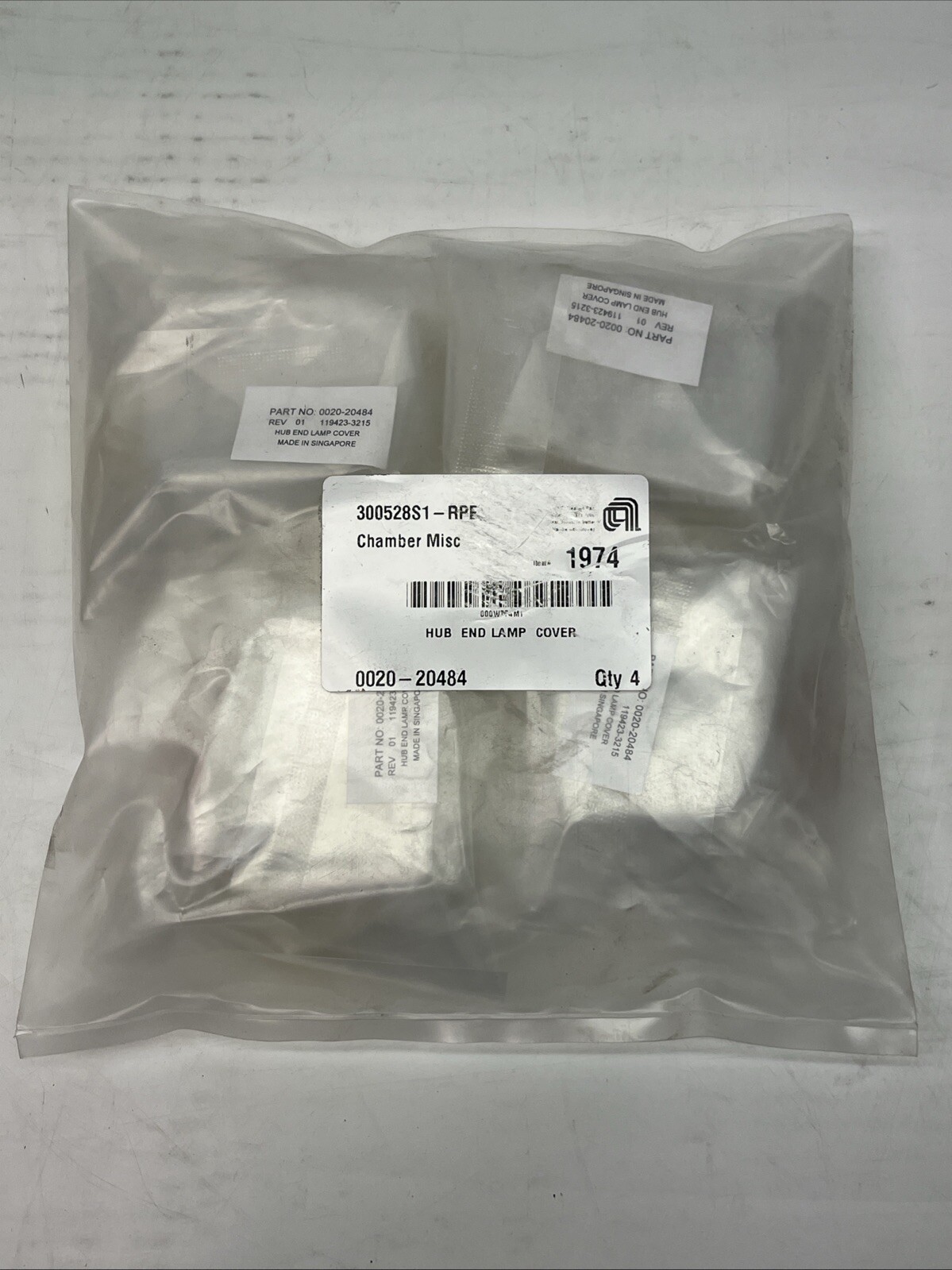 4pcs Applied Materials AMAT 0020-20484 HUB END LAMP COVER | USA Seller