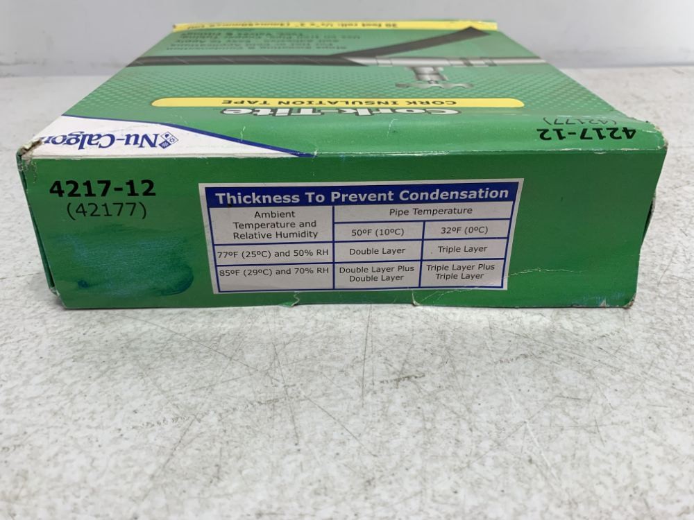 Nu-Calgon 4217-12 Cork Insulation Tape 30′ x 1/8″ x 2″