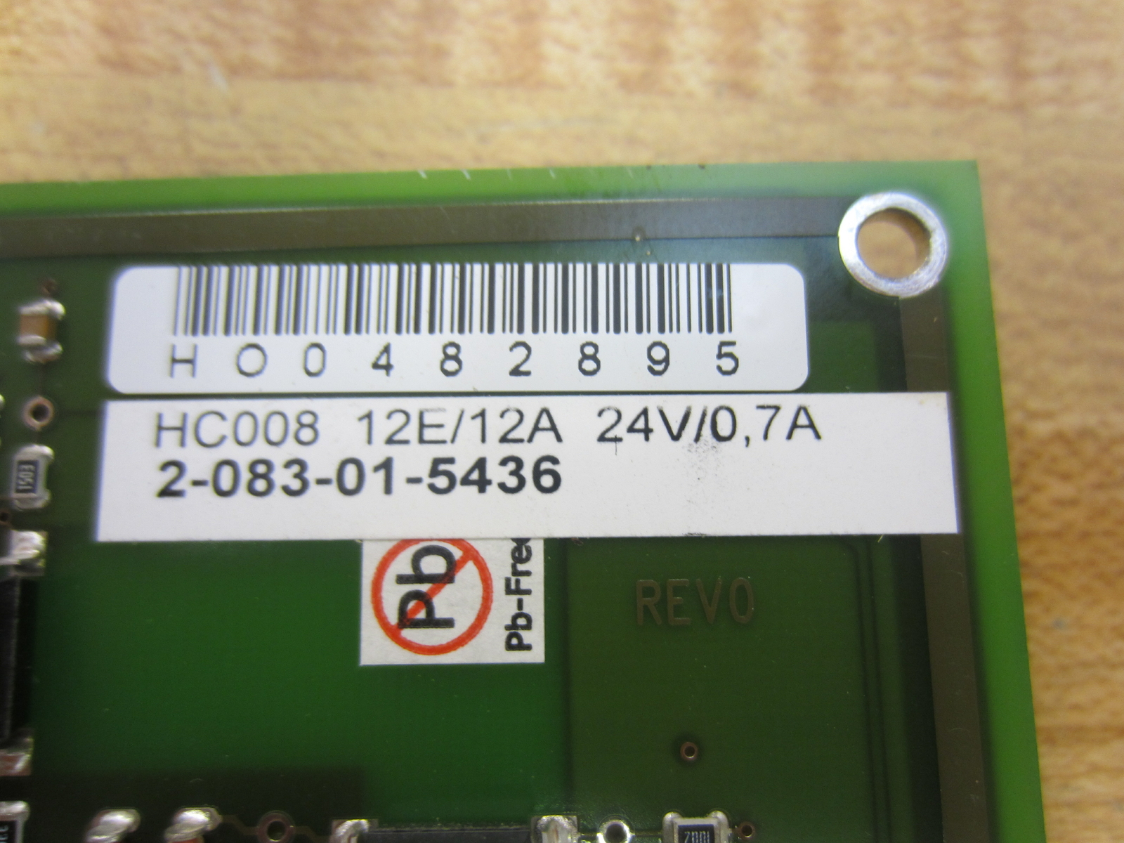 Homatic 2-083-01-5436 Circuit Board HC008 W/Clear Connector Cover