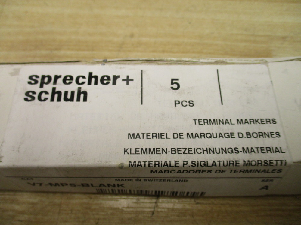 Sprecher+Schuh V7-MP5-BLANK Terminal Markers V7MP5BLANK (Pack of 30)