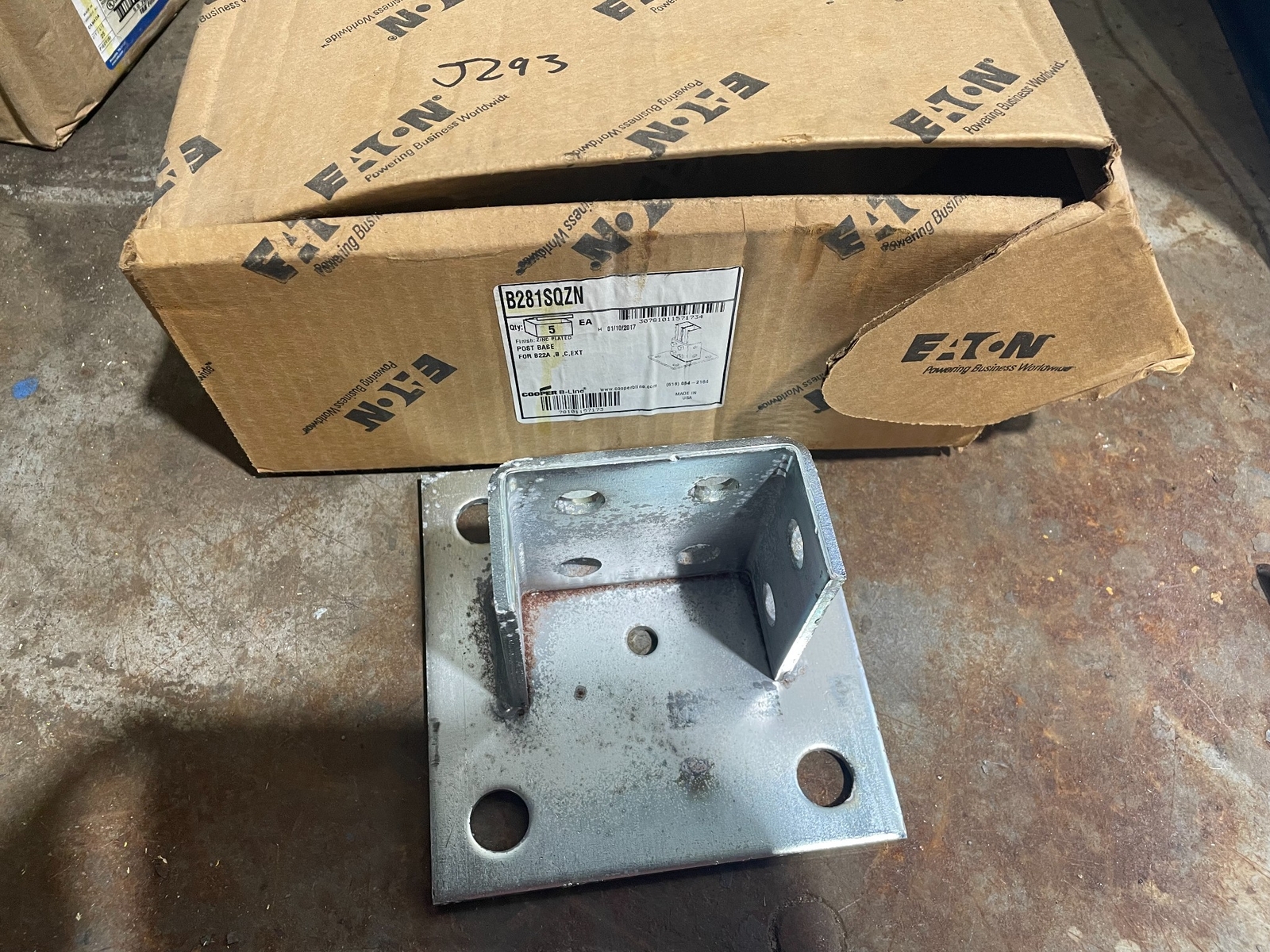 Cooper B-Line B281SQZN *LOT OF 5*