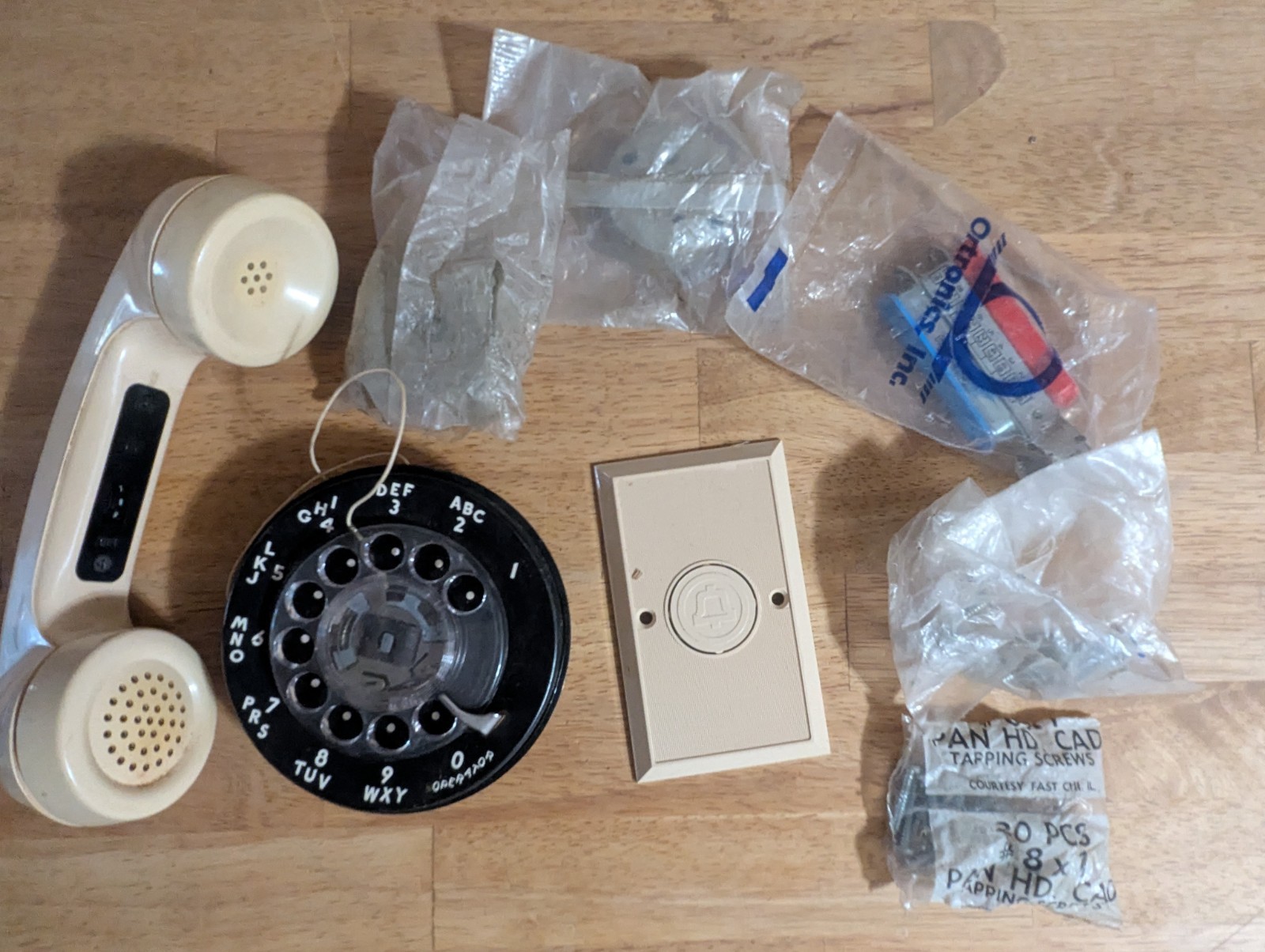 HUGE LOT Vintage Telephone Repair Parts, Mostly New Old Stock Adapters, Hardware
