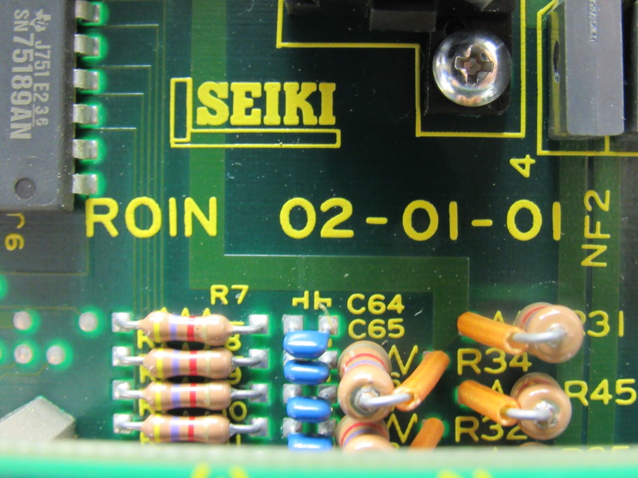 Seiki ROIN 02-01-01 SMCN-2B SLVSTD M162.S V2.4 CNC Control Circuit Board
