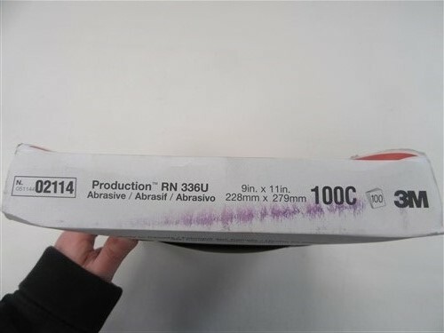 3M ALUMINUM OXIDE SANDPAPER QUANITY 100 SHEETS 9″ X 11″ 100 GRIT 02114