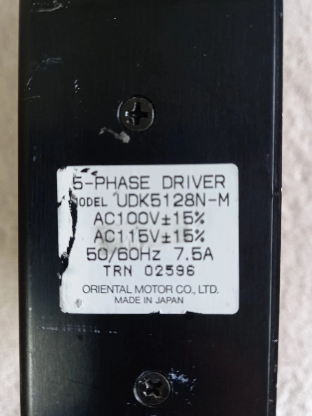 VEXTA UDK5128N-M 5-Phase Driver used