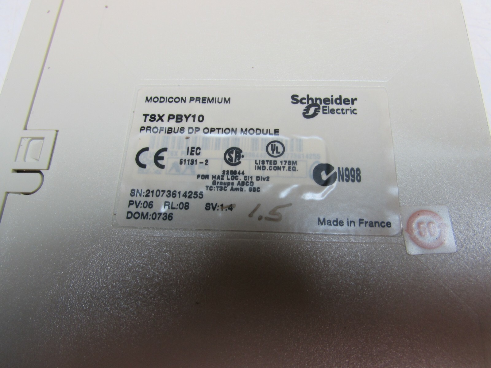 SCHNEIDER MODICON PREMIUM TSXPBY10 PROFIBUS DP OPTION MODULE XLNT TAKEOUT !!