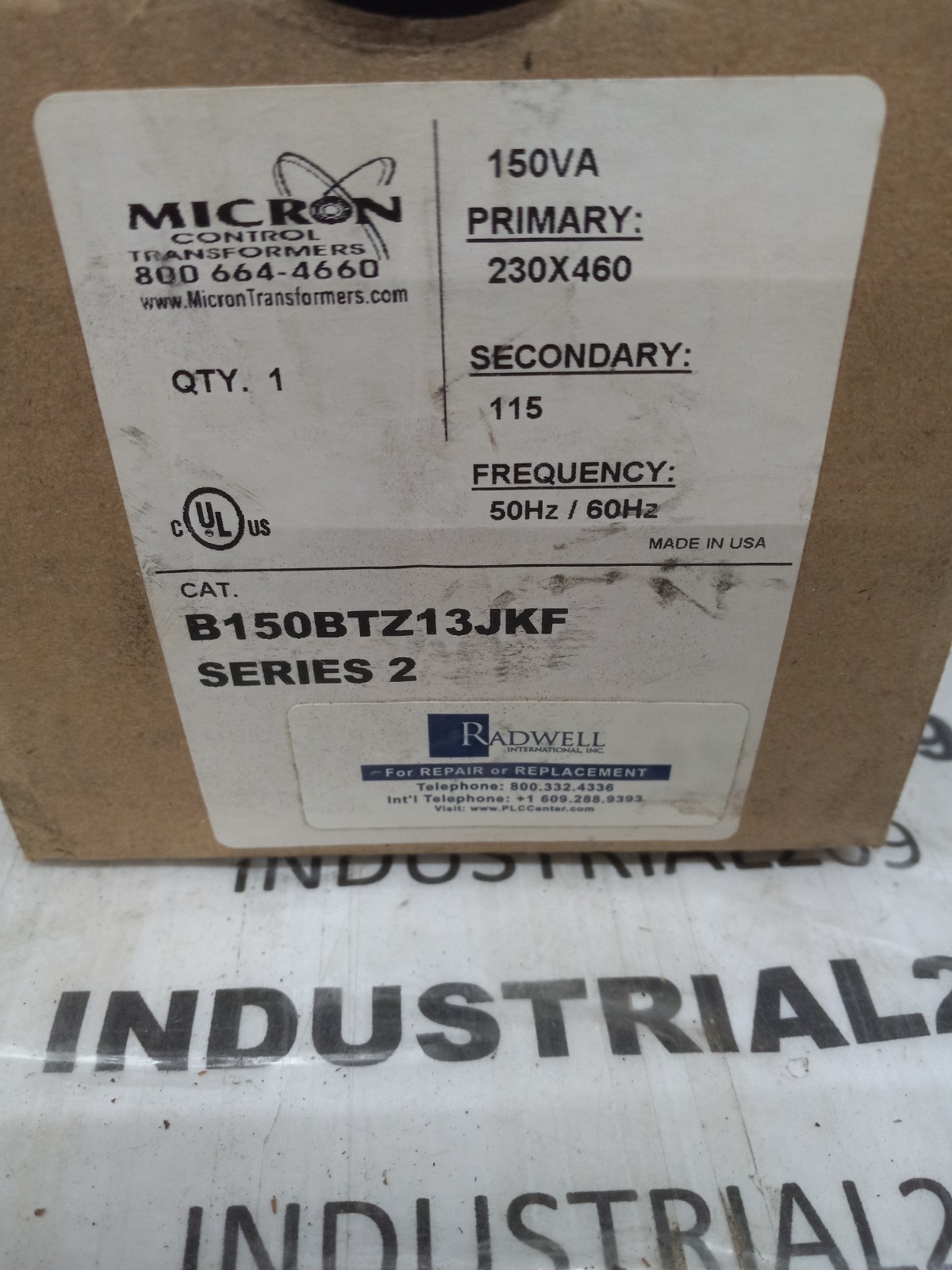 MICRON B150BTZ13JKF TRANSFORMER 50/60HZ