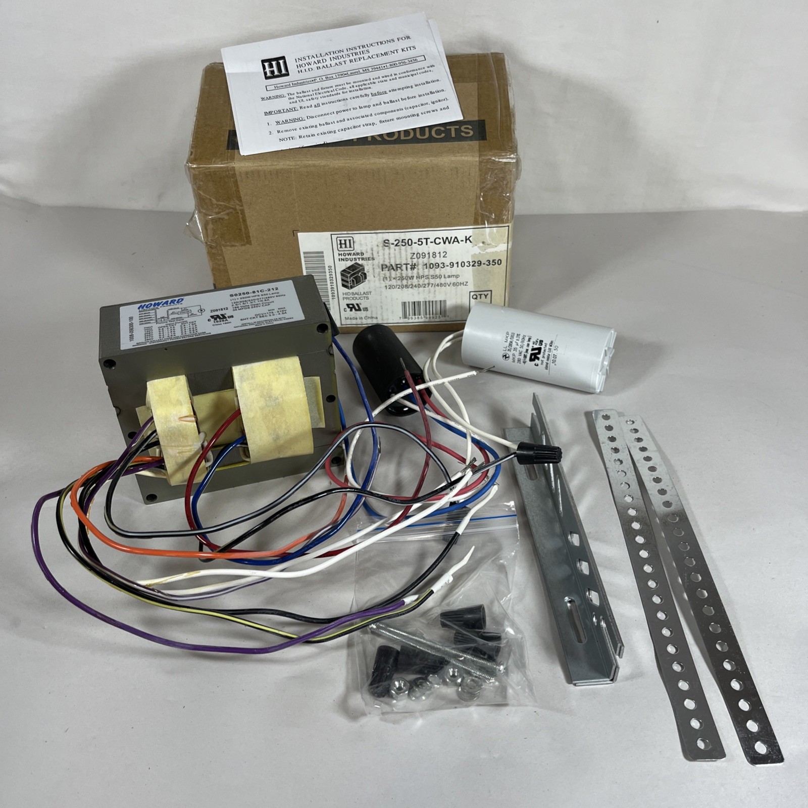 Howard Industries S-250-5T-CWA-K Ballast Assembly Part # 1093-910329-350 – NIB