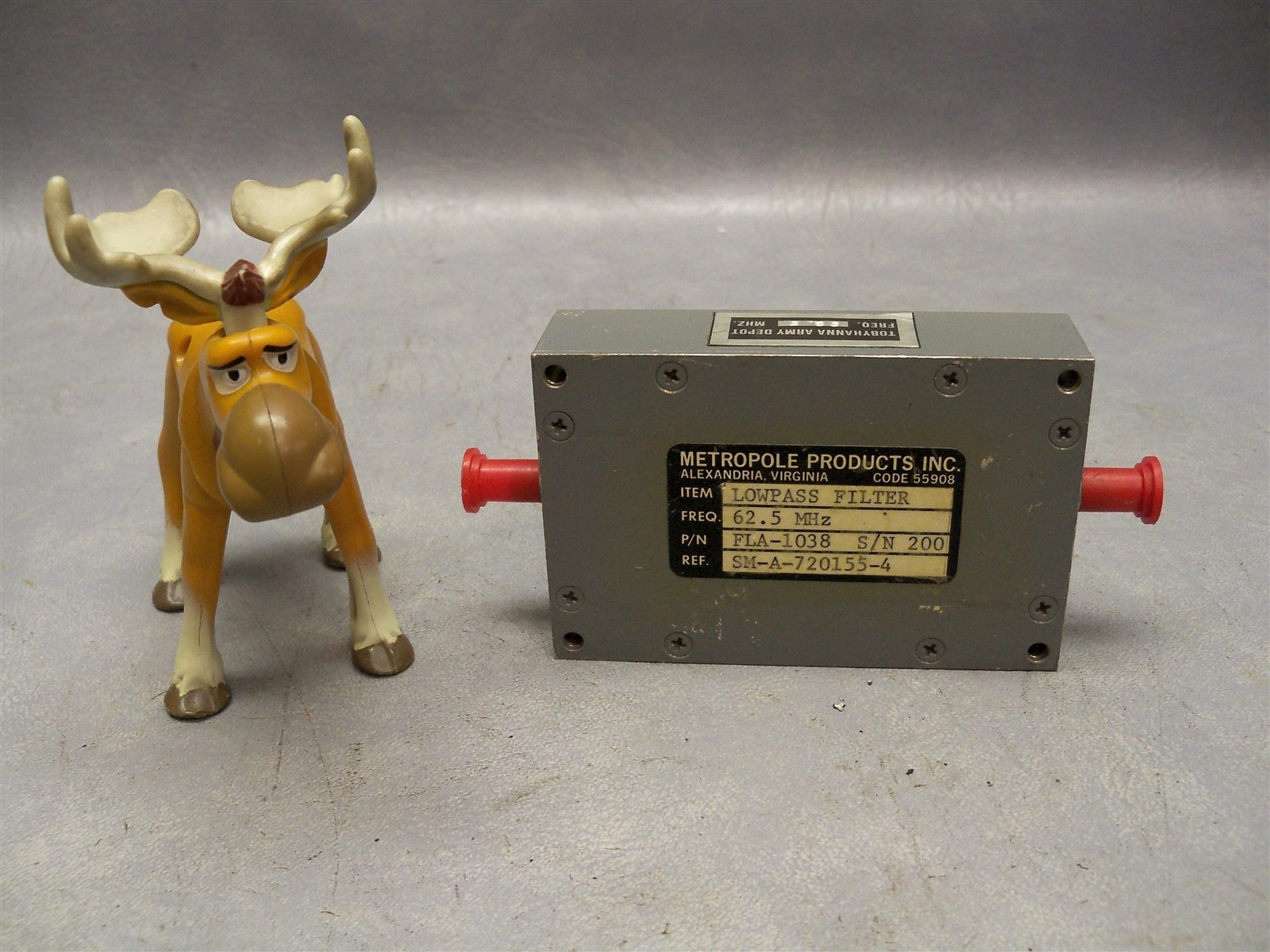 Lowpass Filter FLA-1038 S/N 200 Metropole Products 62.5 MHz SM-A-720155-4