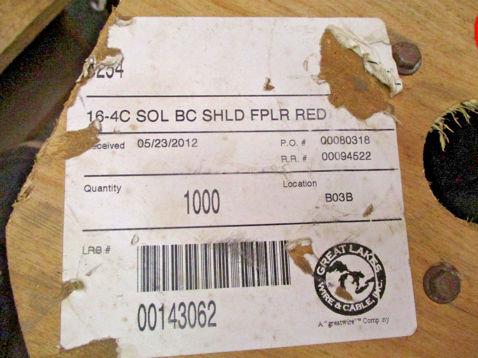 16 AWG 4C Shielded Riser Fire Alarm Cable Type FPLR CMR CL2R 3054355 A5951LR