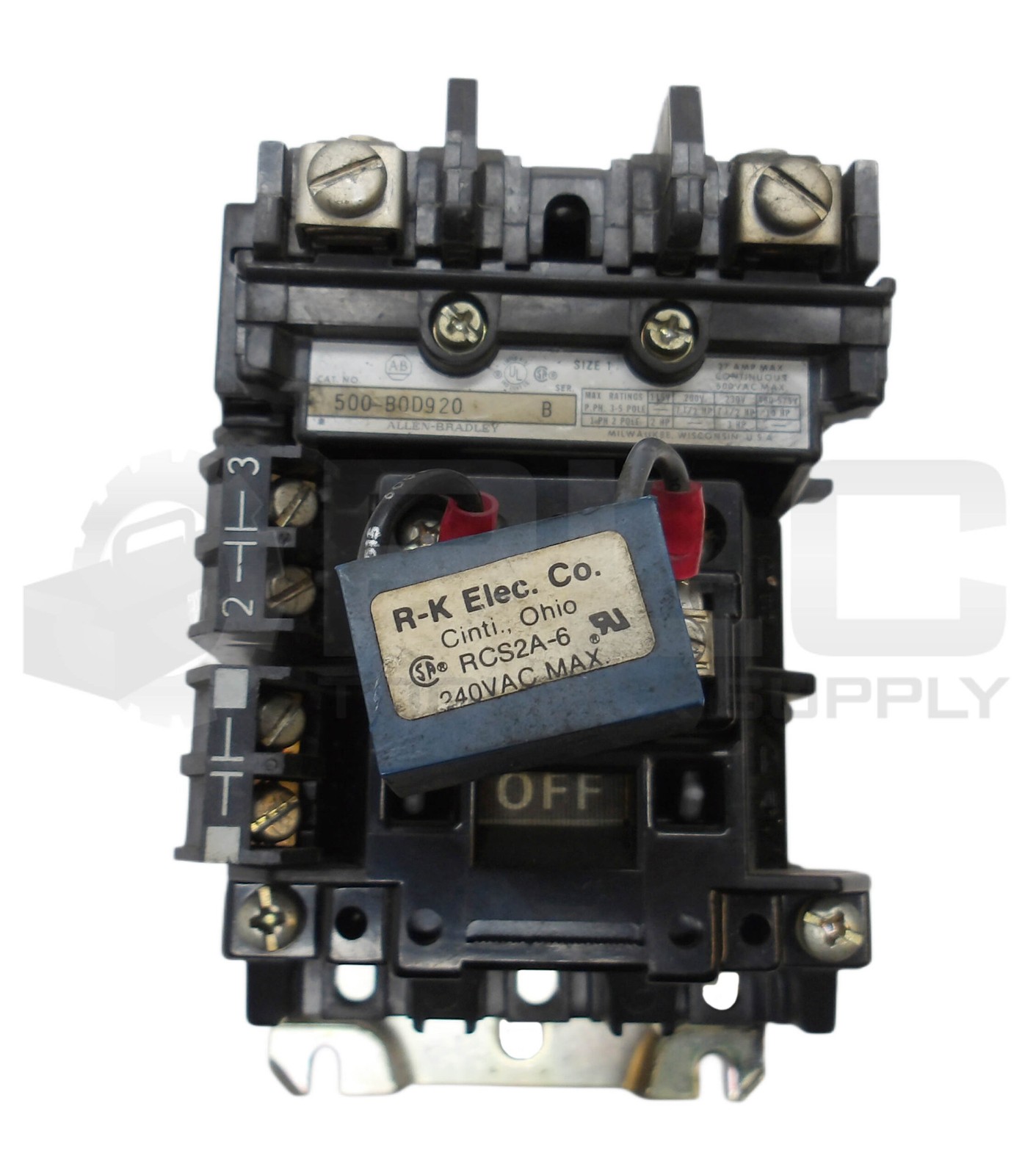 ALLEN BRADLEY 500-BOD920 /B W/ CB236 W/ (2) 595-A /B W/ RCS2A-6 W/ 40410-326-52