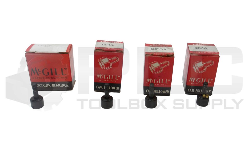 LOT OF 4 NEW MCGILL CF-1/2 CAM FOLLOWER 1/2″ *READ*
