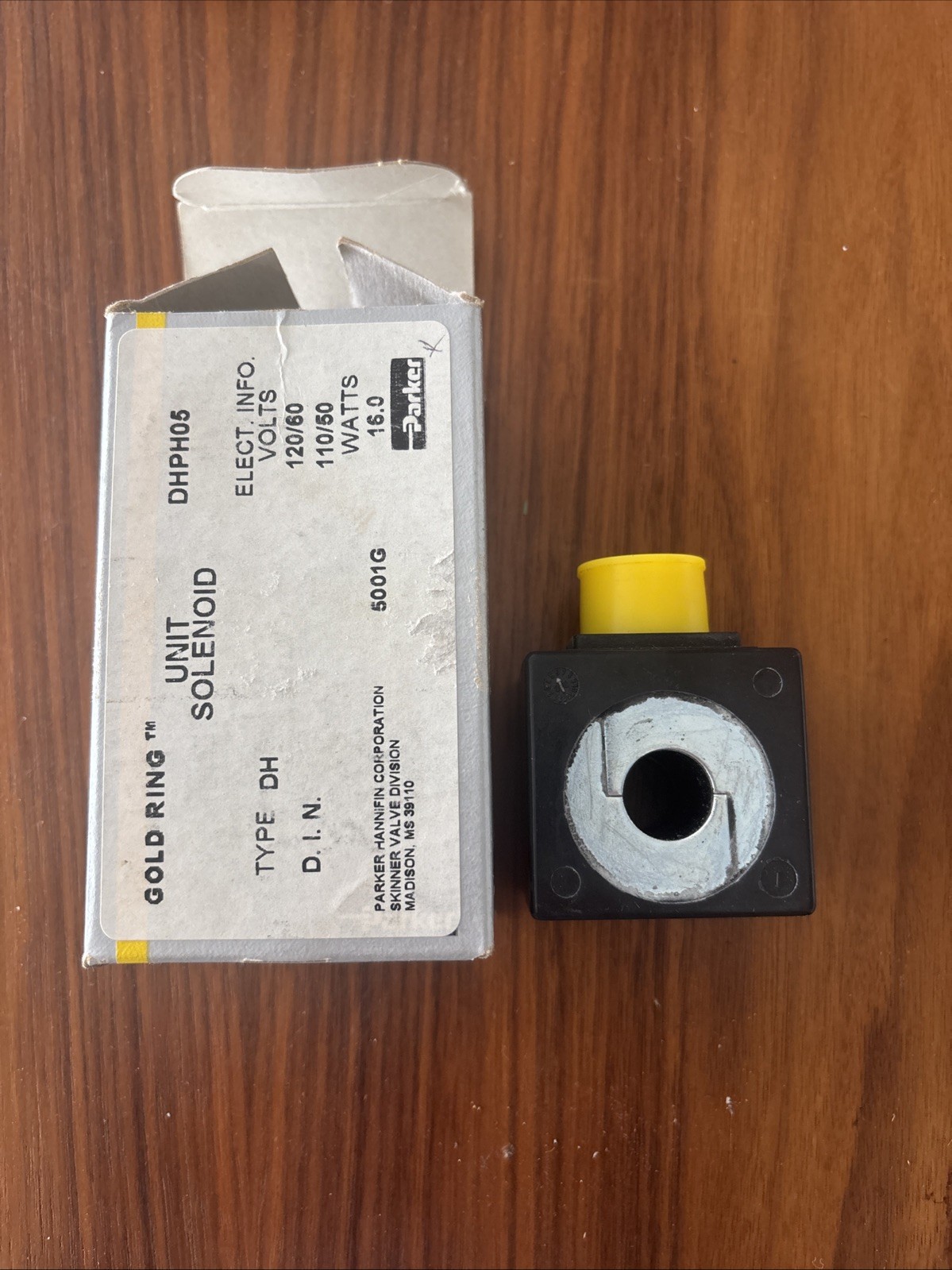 Parker Skinner DHPH06 Solenoid Coil — Type DH DIN 5001 120V/60Hz 110V/50Hz 16W