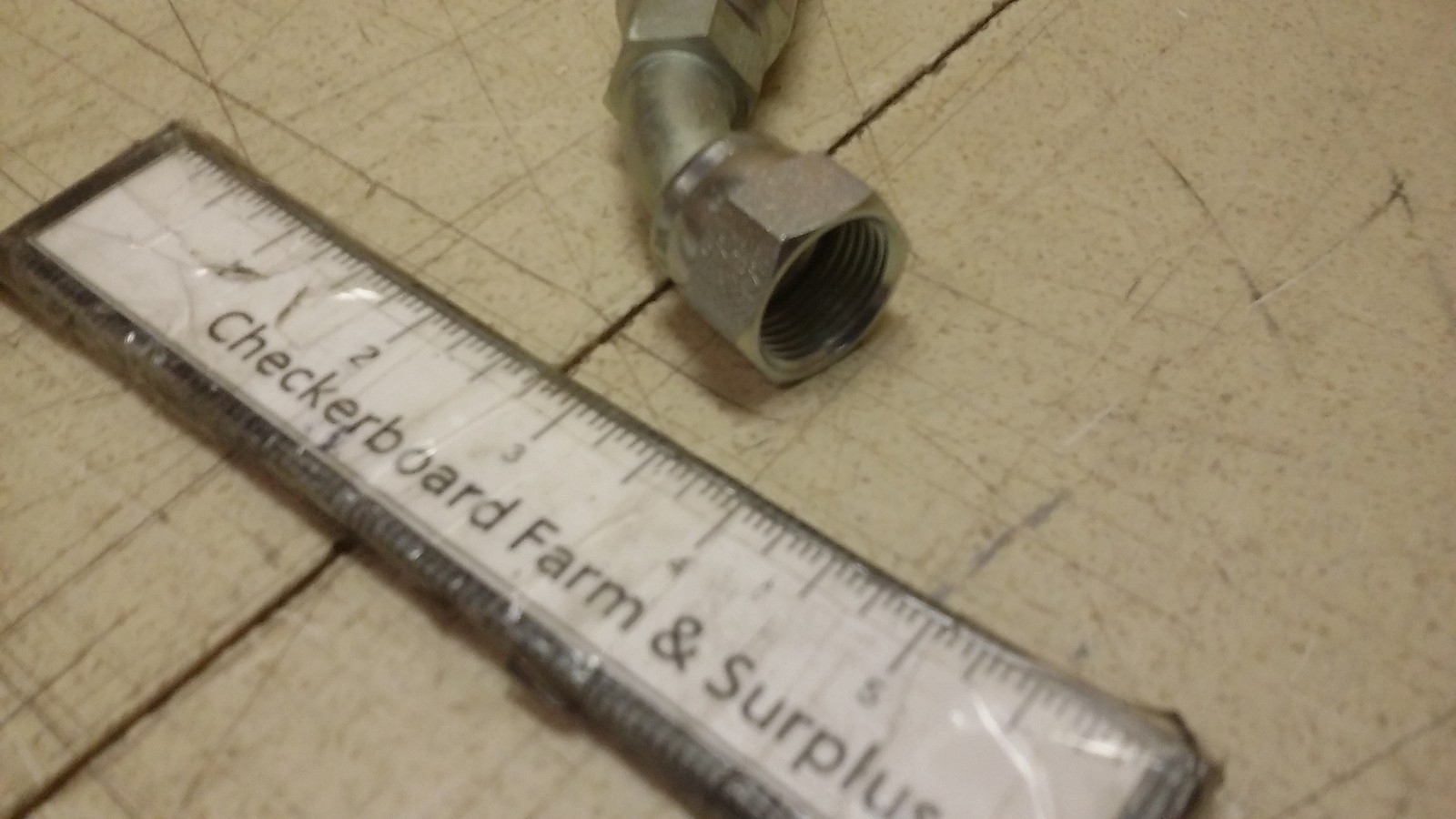 NOS Parker 42 Series 45° Elbow Fitting Tube to Hose 37° Swivel 1/2″ 23742-10-8