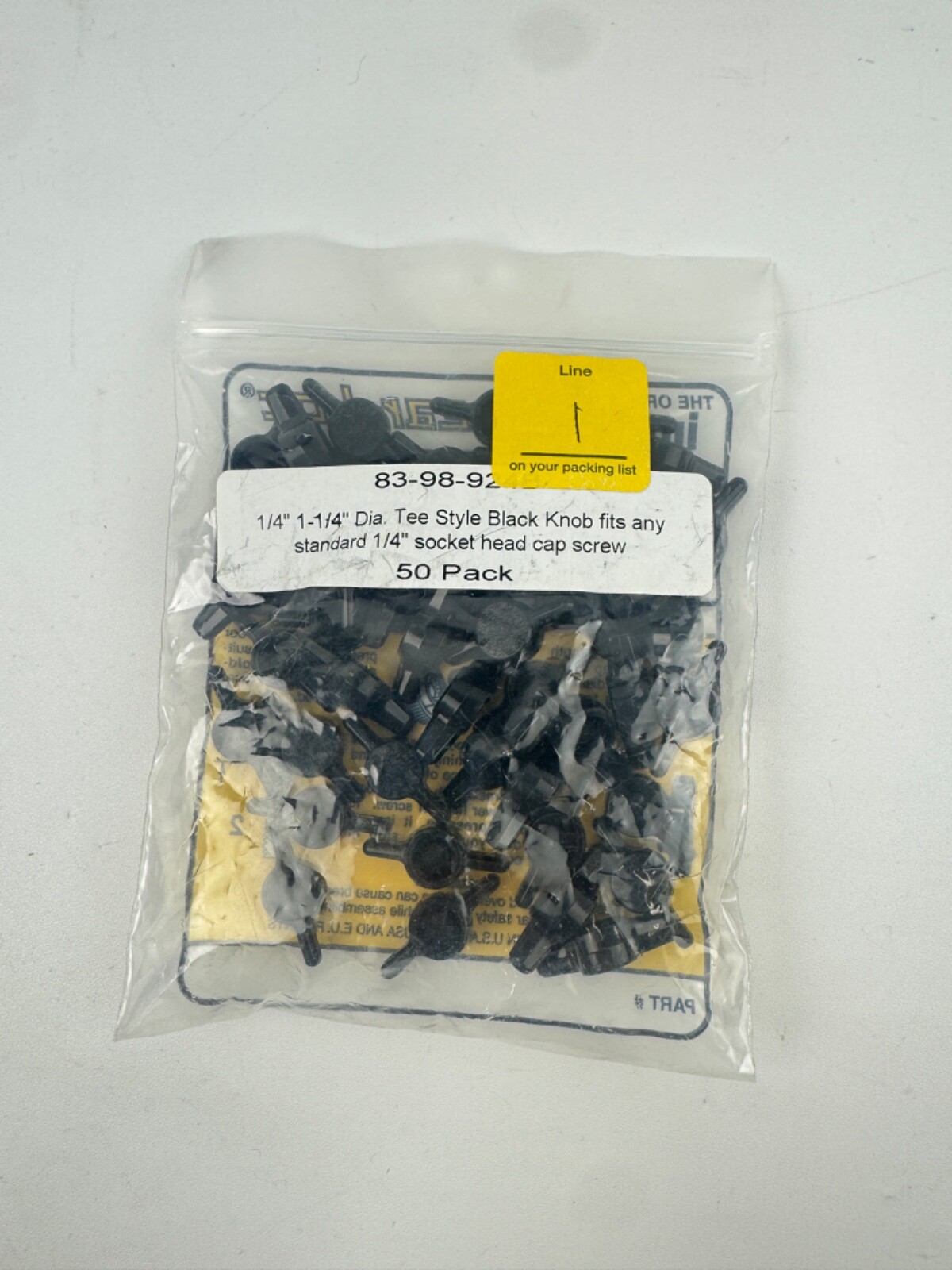 x(46) Shear-Loc Instant Thumb Screw Knob 83-98-924B head only