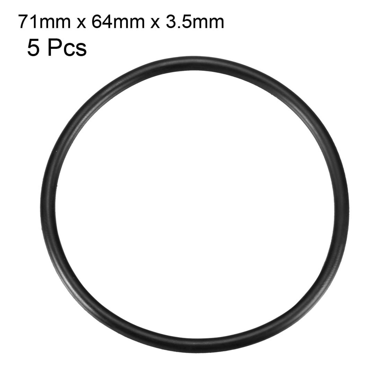 71mmx3.5mmx64mm Rubber Sealing Oil Filter O Rings Gaskets 5Pc
