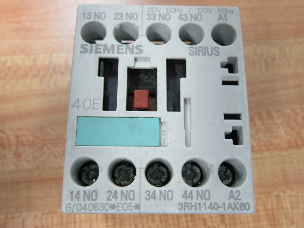 Siemens 3RH1140-1AK60 Control Relay 3RH11401AK60