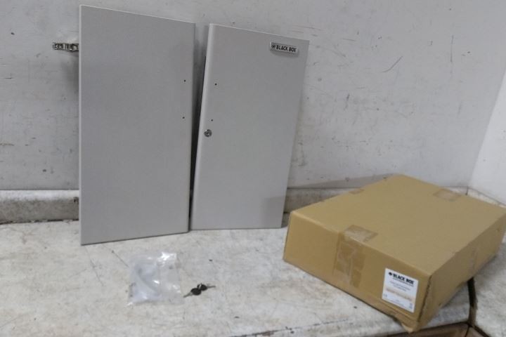 Black Box QCDF12U-LG Quiet Cab Front Doors 12U Light Gray