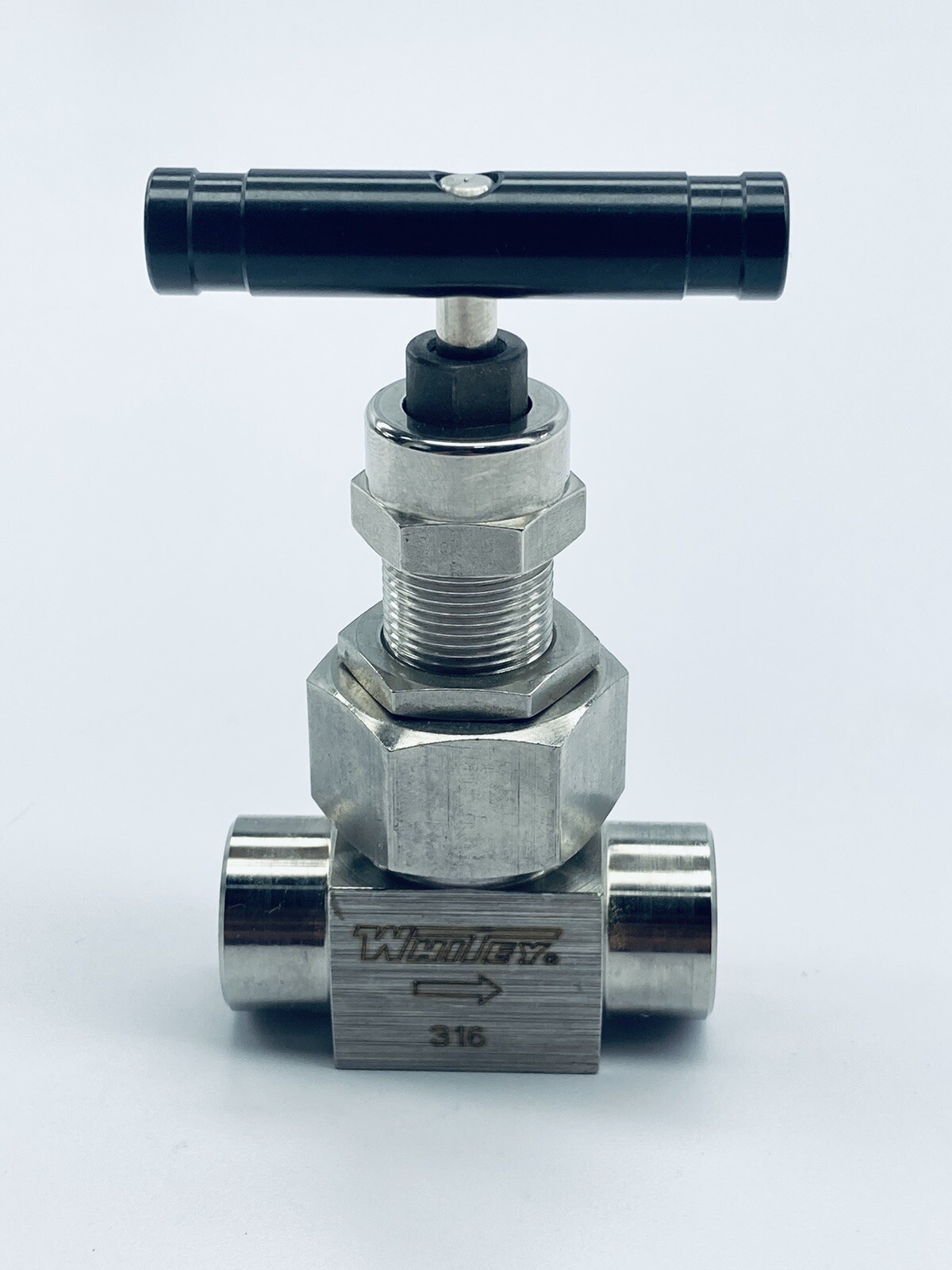 UNUSED WHITEY SS-6NRSW4P 316SS UNION BONNET NEEDLE VALVE 6000PSI 9/16″TSW