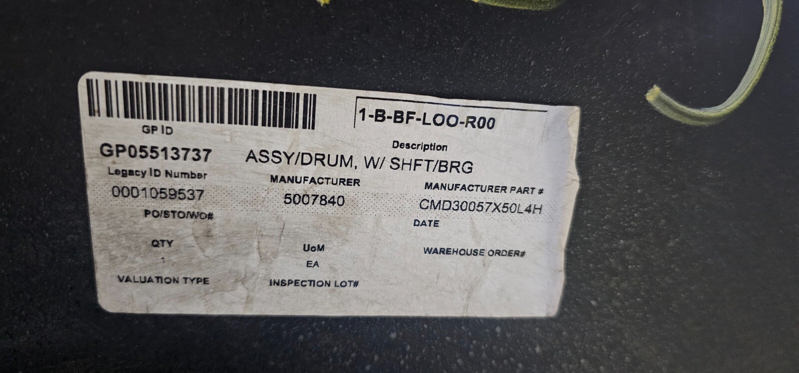 Finzer Roller Rubber Roller FRNC-MONT-RL02 30×31.25×57, Grooved CMD30057X50L4H